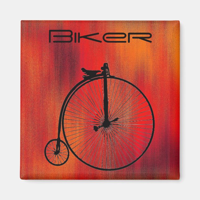 Imán Bicicleta de época (Frente)