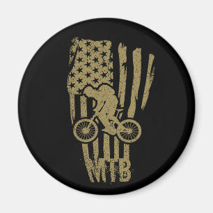 Imán Bicicleta de montaña bandera americana Mtb Patriót