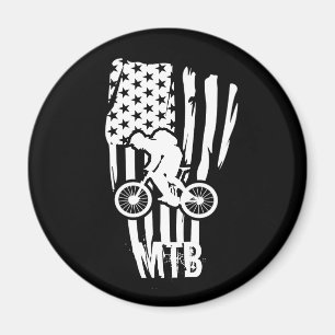 Imán Bicicleta de montaña bandera americana Mtb Patriót