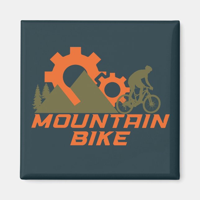 Imán Bicicleta de montaña de bajada moderna MTB (Frente)
