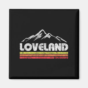 Imán Bicicleta de montaña vintage retro loveland colora