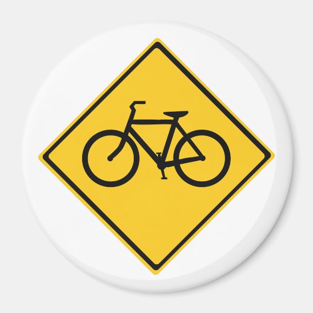 Imán Bicicleta de Rótulo por carretera (Frente)