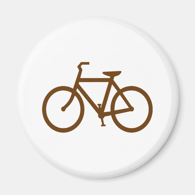 Imán Bicicleta Marrón (Frente)