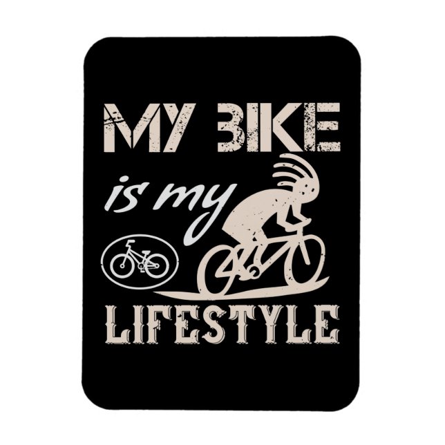 Imán Bicicleta - Mi bicicleta es mi estilo de vida (Vertical)