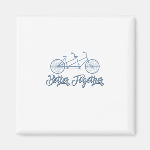 Imán Bicicleta Tandem Mejor Juntos Ciclista Ciclismo Gr