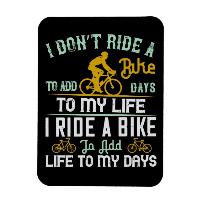 Imán Bicicleta - Una bicicleta le da vida a mis días (Vertical)