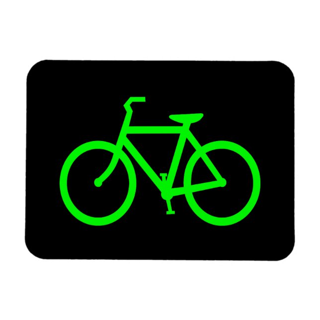 Imán Bicicleta Verde Lima (Horizontal)