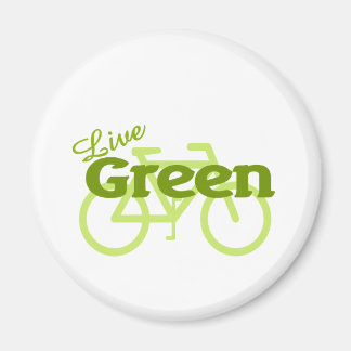 Imán bicicleta verde viva
