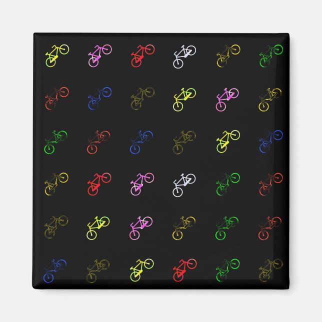 Imán Bicicletas de colores (Frente)