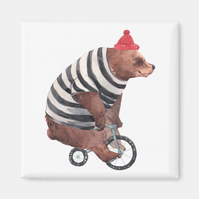 Imán Bicycle Fun Bear (Frente)