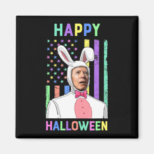 Imán Biden Easter Happy Halloween Bunny Joe Easter Flag