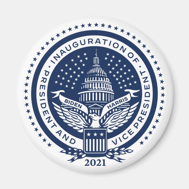 Imán Biden Harris President Inaugural Logo Inauguration (Frente)