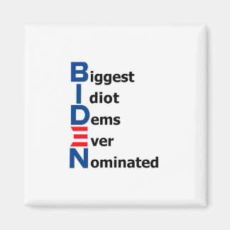 Imán Biden Idiot Magnet