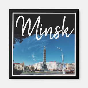 Imán Bielorrusia Arquitectura Minsk Victory Square Magn