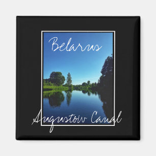 Imán Bielorrusia Augustow Canal Nature Landscape Magnet