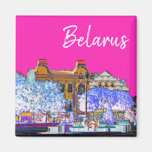 Imán Bielorrusia Grodno City View Architecture Magnet