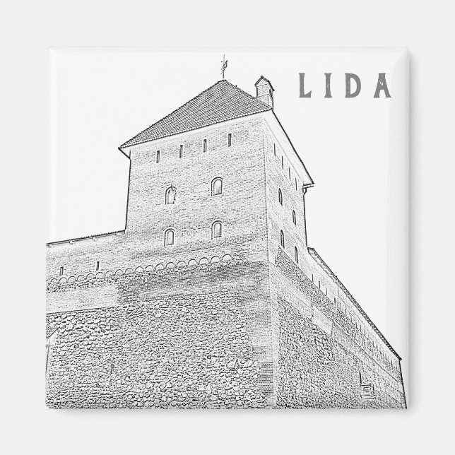 Imán Bielorrusia Lida City Castle Architecture (Frente)