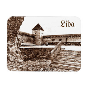 Imán Bielorrusia Lida Cityscape City Castle Architectur