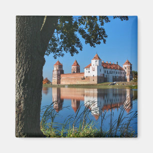 Imán Bielorrusia Mir Castle Architecture Nature Magnet