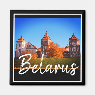 Imán Bielorrusia Mir Castle Architecture Nature Magnet