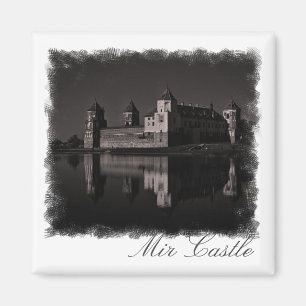 Imán Bielorrusia Mir Castle Architecture Painting Magne