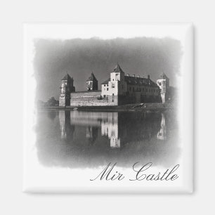 Imán Bielorrusia Mir Castle Architecture Painting Magne