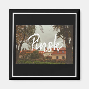 Imán Bielorrusia Pinsk Architecture Cityscape Magnet