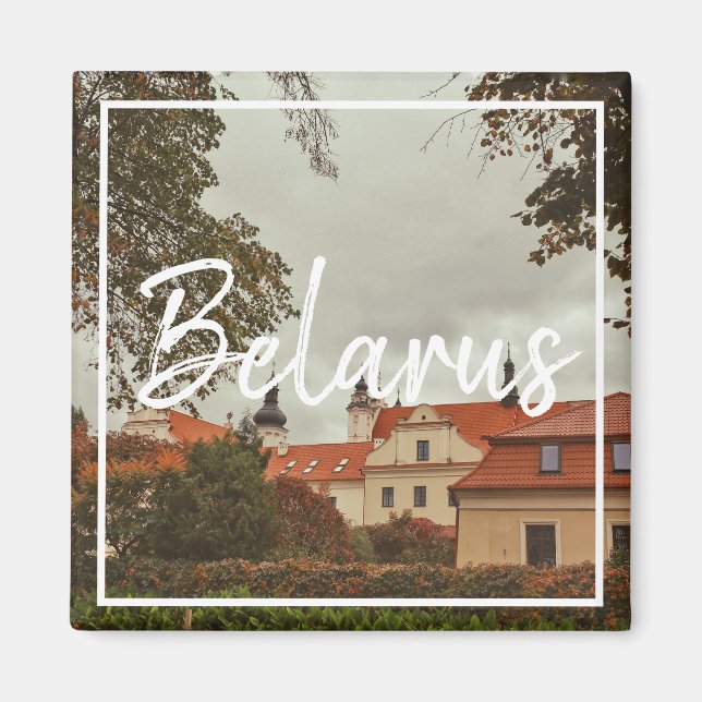 Imán Bielorrusia Pinsk Architecture Cityscape Magnet (Frente)