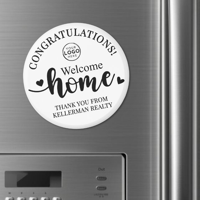 Imán Bienes Raíces Gracias Nueva Casa (Real Estate Thank You New Home Magnet)