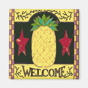 Imán Bienvenida a la piña holandesa de Pennsylvania