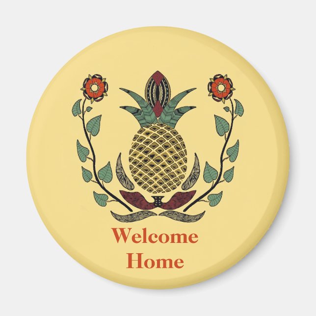 Imán Bienvenida Casa Pineapple (Frente)