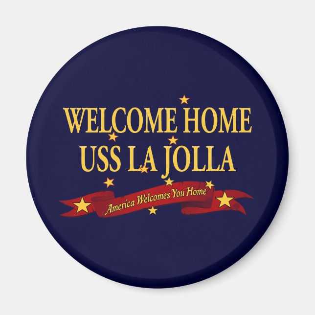 Imán Bienvenida Casa USS La Jolla (Frente)