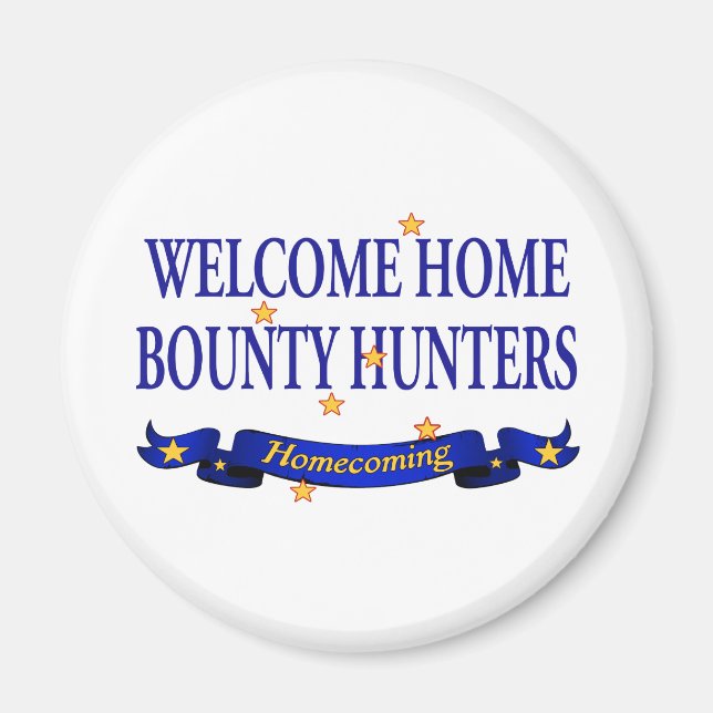 Imán Bienvenida Cazadores de Bounty de Casa (Frente)
