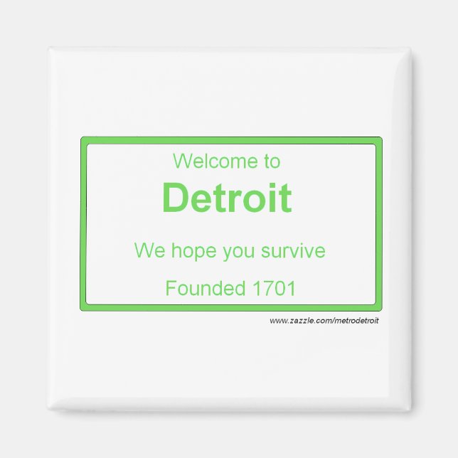 Imán Bienvenida de Detroit (Frente)