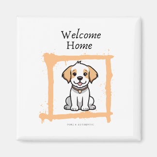 Imán Bienvenida Hogar Fridge Magnet