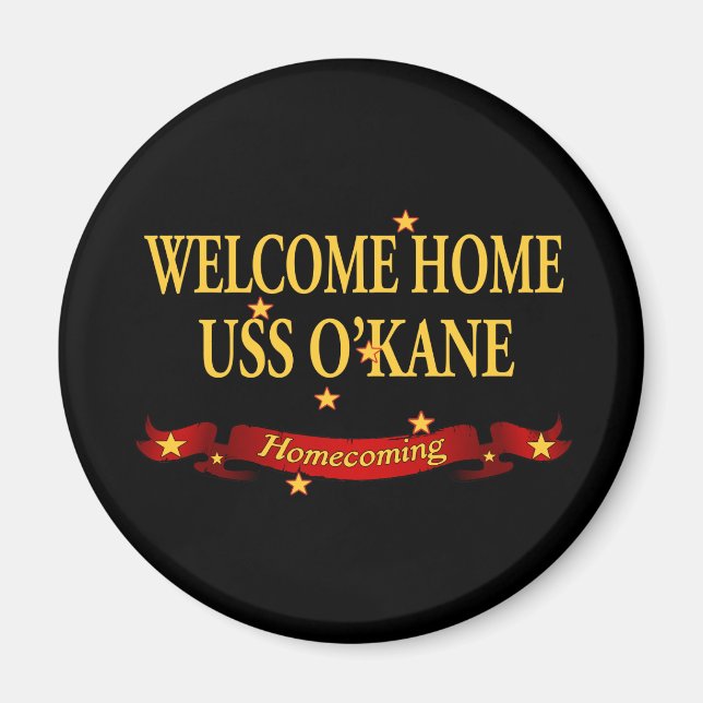 Imán Bienvenida Hogar USS O'Kane (Frente)