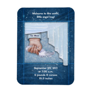 Imán Bienvenida pequeño Angel Boy