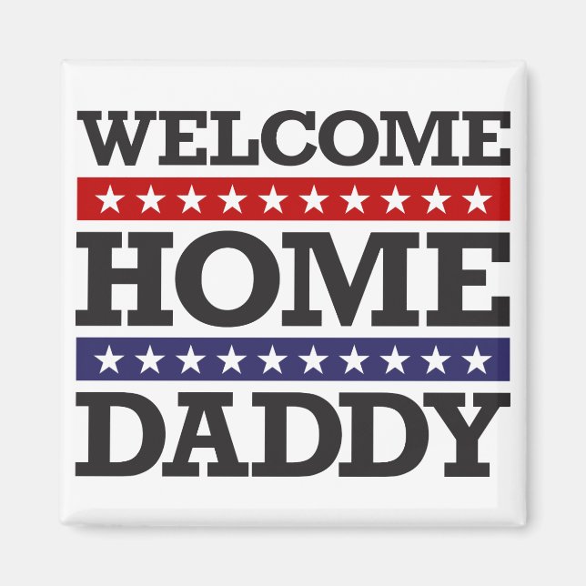 Imán Bienvenido a casa papá (Frente)