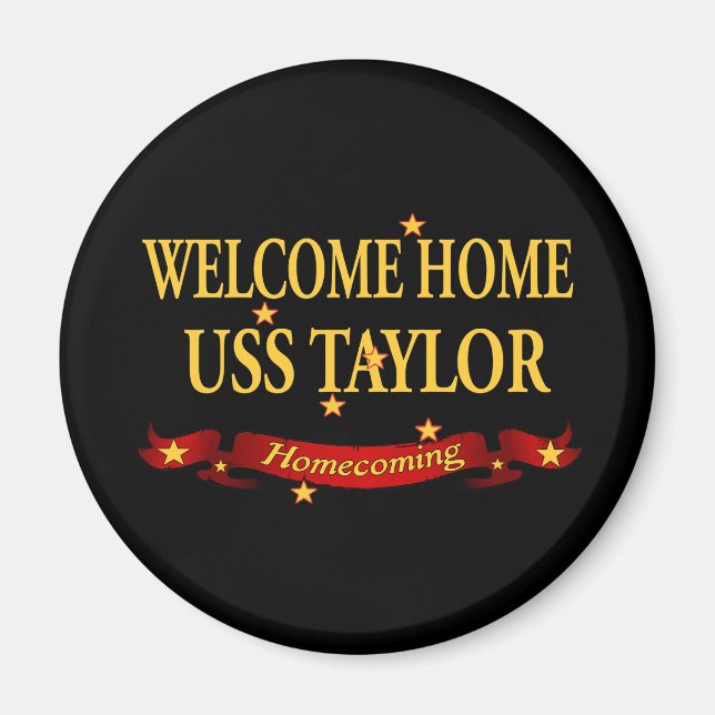Imán Bienvenido a casa USS Taylor (Frente)
