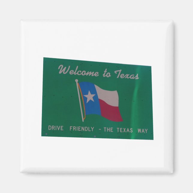 Imán Bienvenido a los texas (Frente)
