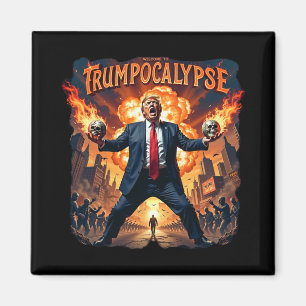 Imán Bienvenido a Trump-ocalypse Divertido Donald Trump
