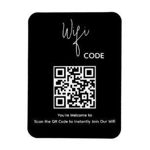 Imán Bienvenido al análisis de código QR para conectar