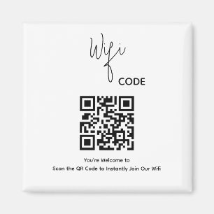 Imán Bienvenido al análisis de código QR para conectar 