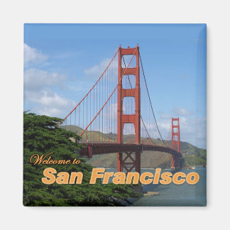 Imán Bienvenido al puente Golden Gate de San Francisco