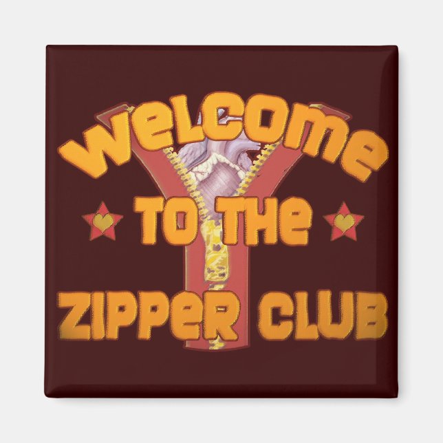 Imán Bienvenido al Zipper Club (Frente)