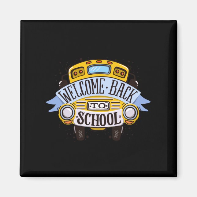 Imán Bienvenido de nuevo a la escuela (Frente)