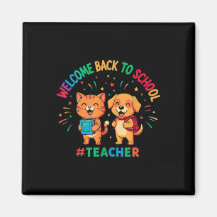 Imán Bienvenido De Nuevo A La Escuela De Maestros Cute 