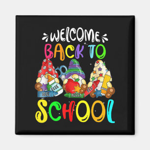 Imán Bienvenido De Nuevo A La Escuela Gnomes Divertidos
