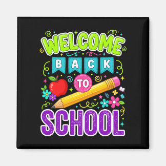 Imán Bienvenido de nuevo a la escuela primer día de cla