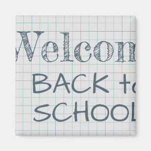 Imán Bienvenido de vuelta a la escuela